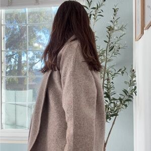 SOLD - Anthropologie Beige Cape Coat